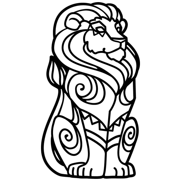 Wild Whimsy - Lion [SVG, DXF]