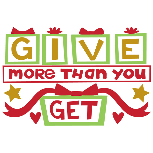 Give More Than You Get [SVG, DXF]