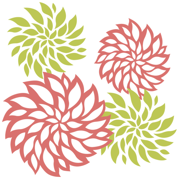 Flower Flourish [SVG, DXF]