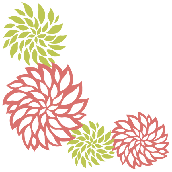 Flower Flourish Corner [SVG, DXF]