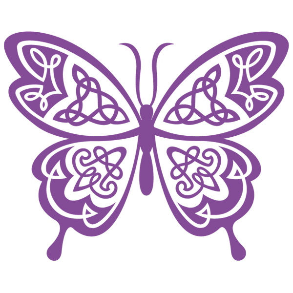 Celtic Knotwork Butterfly [SVG, DXF]