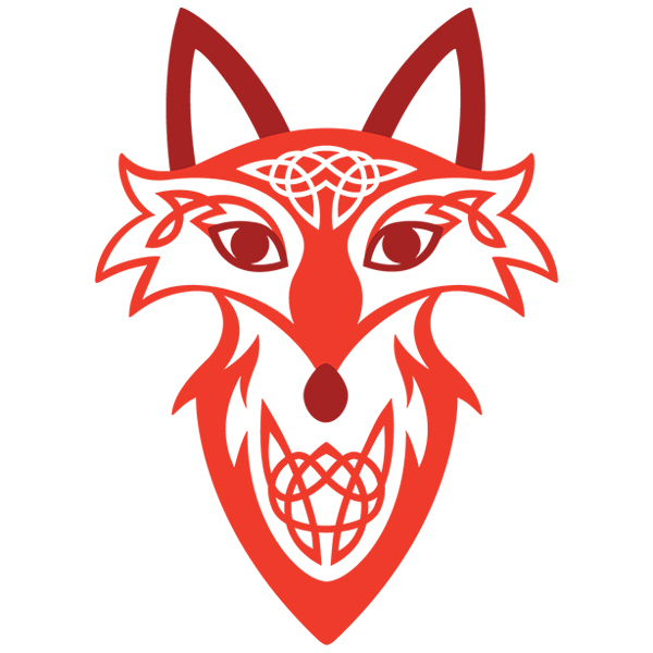 Celtic Knotwork Fox [SVG, DXF]