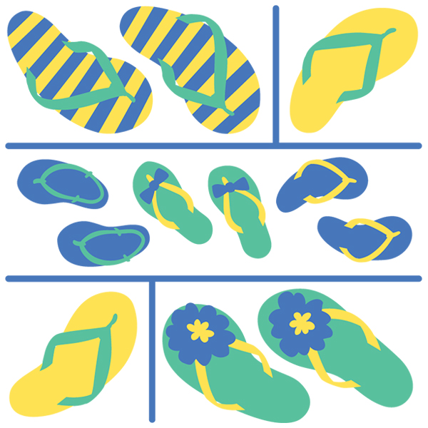 Flip Flop Medley [SVG, DXF]