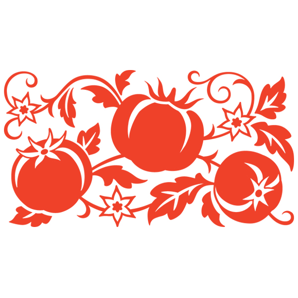 Simply Tomatoes Rectangle [SVG, DXF]