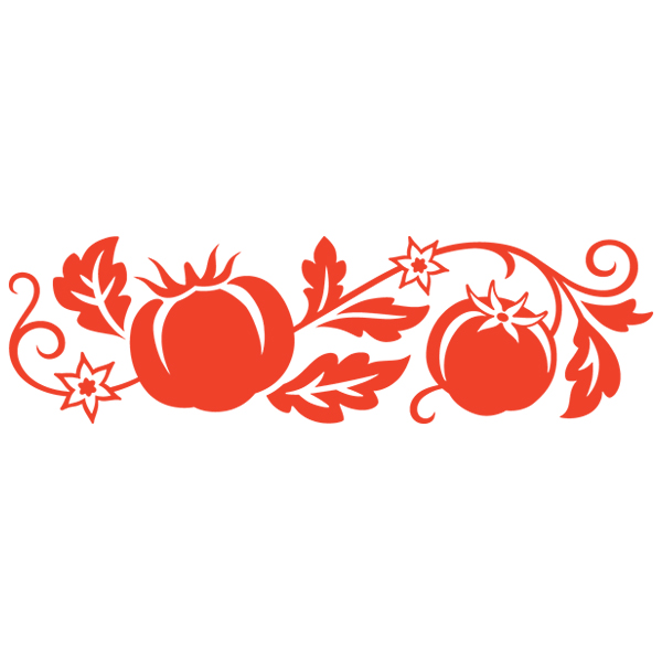 Simply Tomatoes Border [SVG, DXF]
