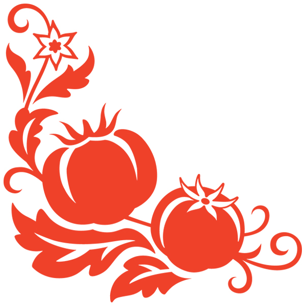 Simply Tomatoes Corner [SVG, DXF]