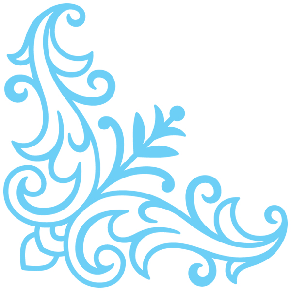 Graceful Leafy Corner [SVG, DXF]