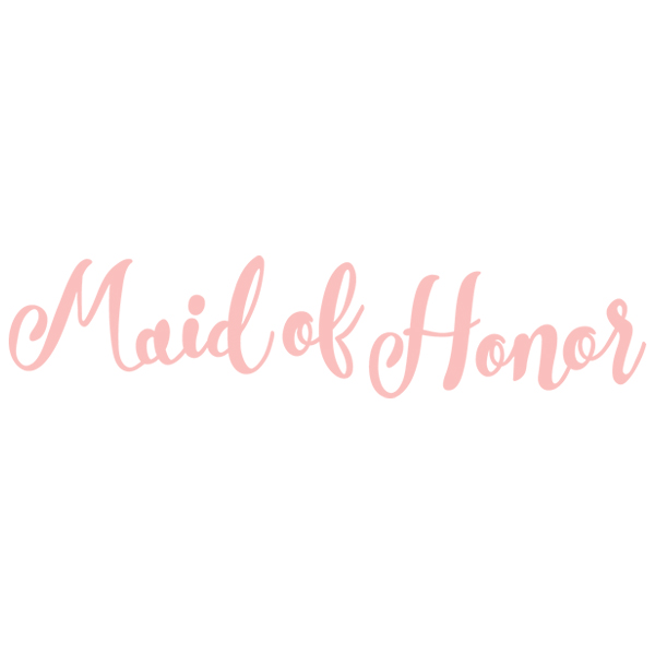 Wedding Typography - Maid of Honor [SVG, DXF]