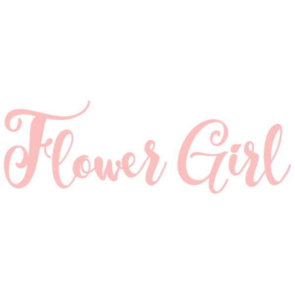 Wedding Typography - Flower Girl [SVG, DXF]