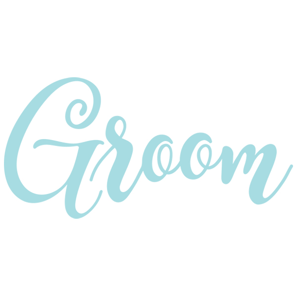 Wedding Typography - Groom [SVG, DXF]