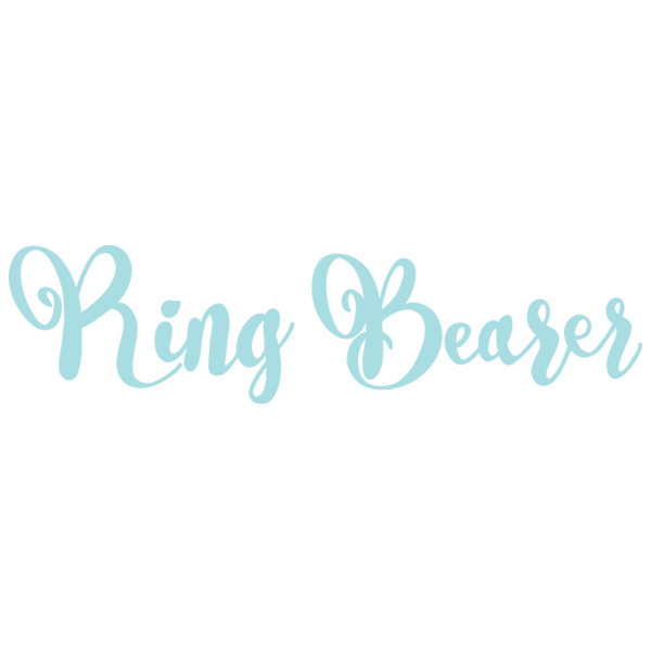 Wedding Typography - Ring Bearer [SVG, DXF]