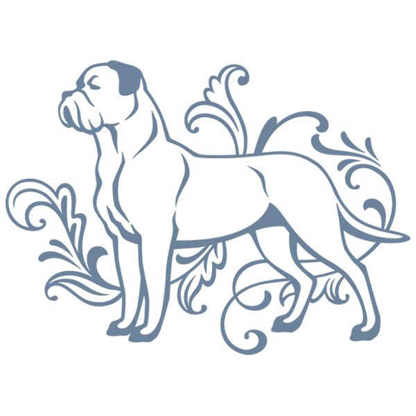 Graceful Bullmastiff [SVG, DXF]