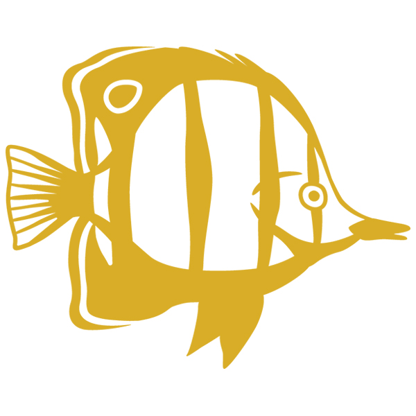 Tropical Fish Silhouette [SVG, DXF]