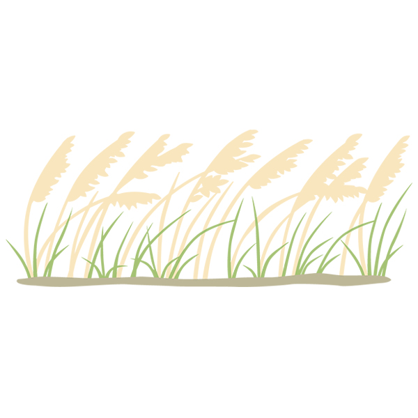 Sea Oats Border [SVG, DXF]