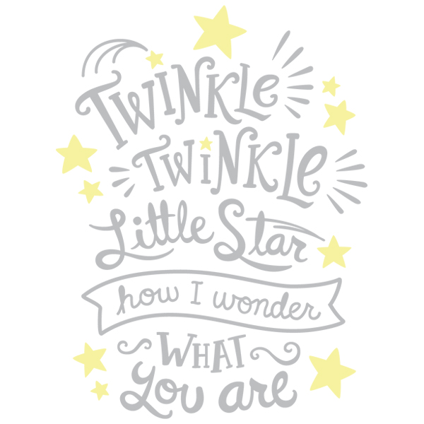 Twinkle, Twinkle, Little Star, How I Wonder What Y [SVG, DXF]