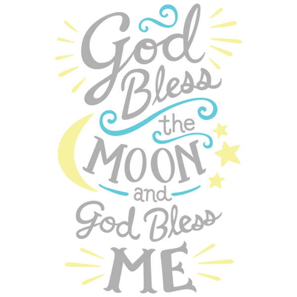 God Bless the Moon and God Bless Me [SVG, DXF]