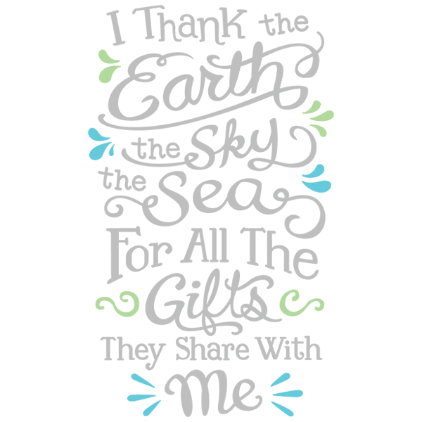 I Thank the Earth, the Sky, the Sea [SVG, DXF]
