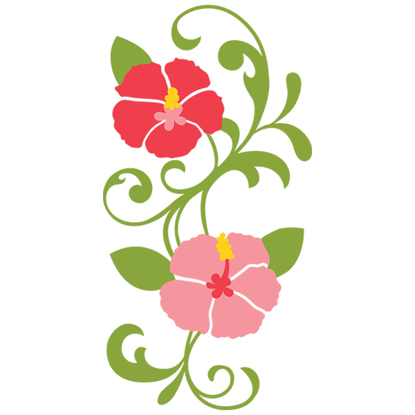 Hibiscus Spray [SVG, DXF]