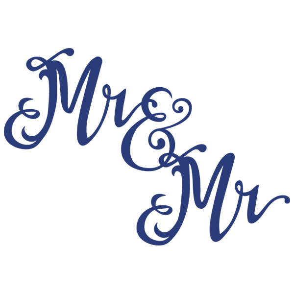 Mr. and Mr. Script [SVG, DXF]
