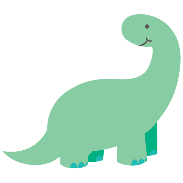 Baby Brontosaurus [SVG, DXF]