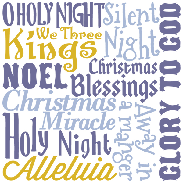 Silent Night Square [SVG, DXF]