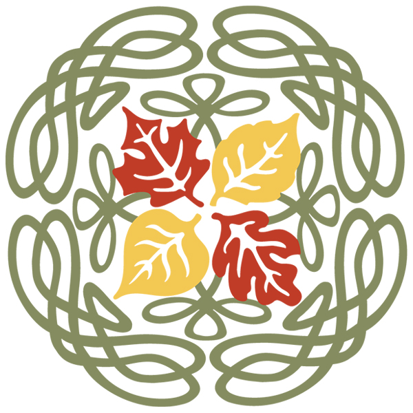 Celtic Leaves Circle [SVG, DXF]