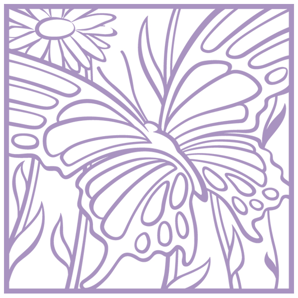 Butterfly in Flight [SVG, DXF]