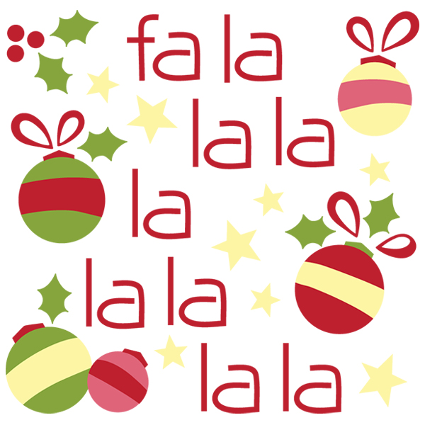 Fa La La Square [SVG, DXF]