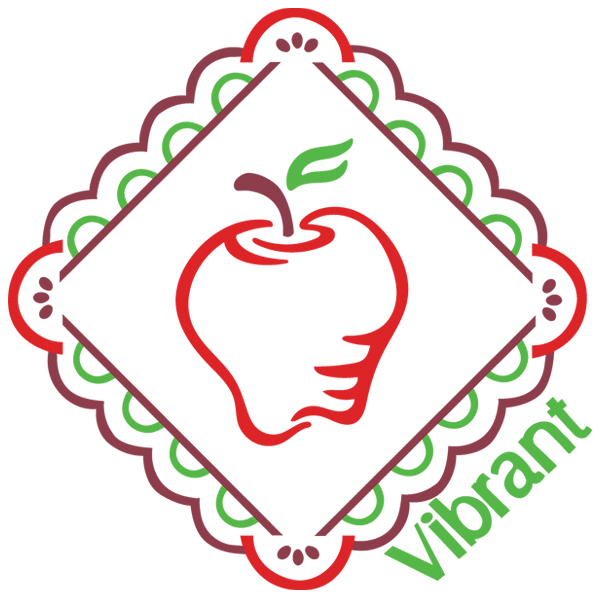 Vibrant Apple Diamond [SVG, DXF]