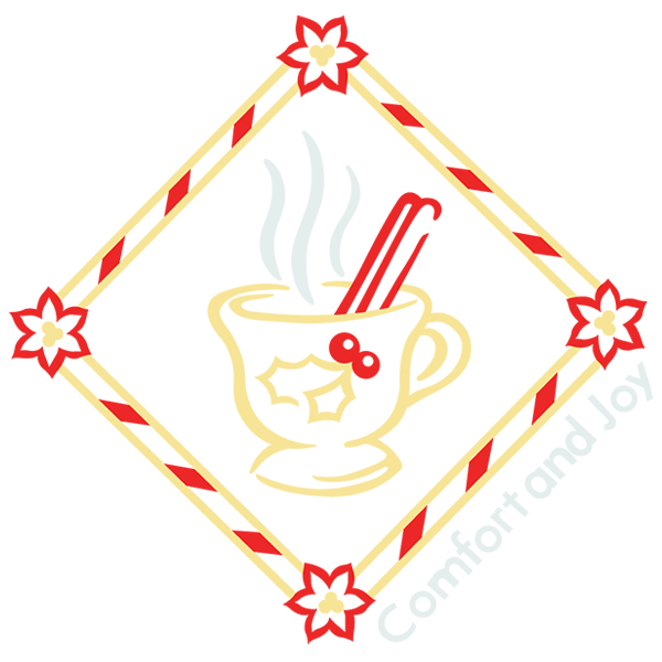 Christmas Tea of Comfort and Joy Diamond [SVG, DXF]