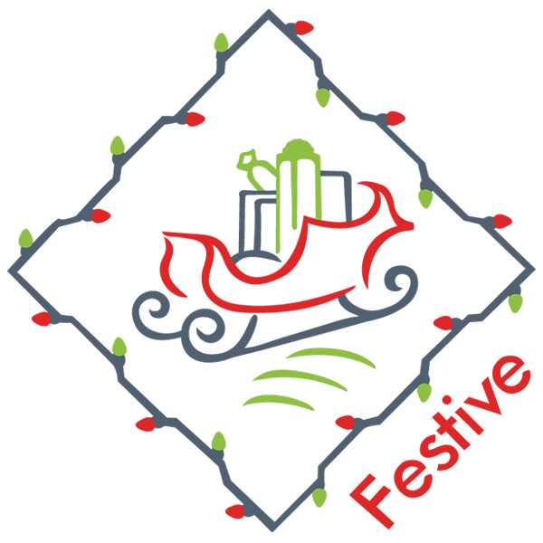 Festive Sleigh Diamond [SVG, DXF]