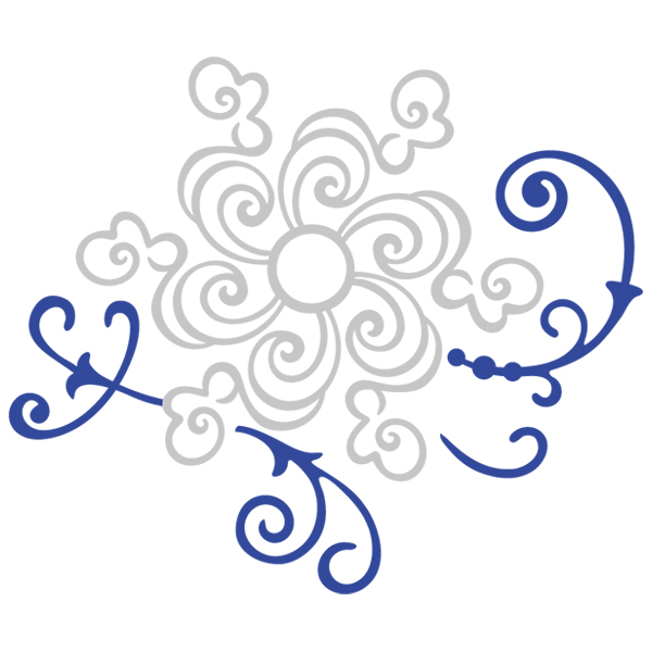 Fa La La Filigree Snowflake 3 [SVG, DXF]
