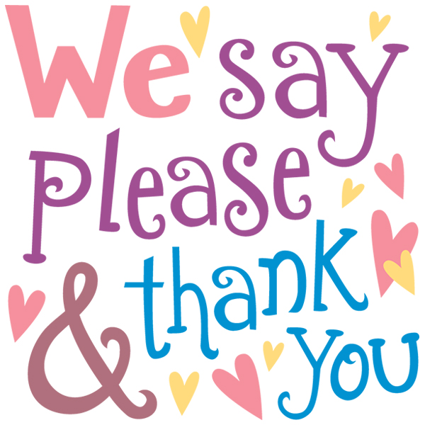 We Say Please & Thank You [SVG, DXF]