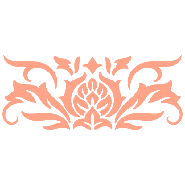 Blooming Baroque Border [SVG, DXF]