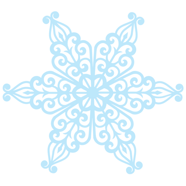 Shimmering Filigree Snowflake [SVG, DXF]