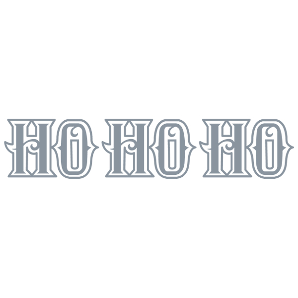 Shimmering Ho Ho Ho [SVG, DXF]