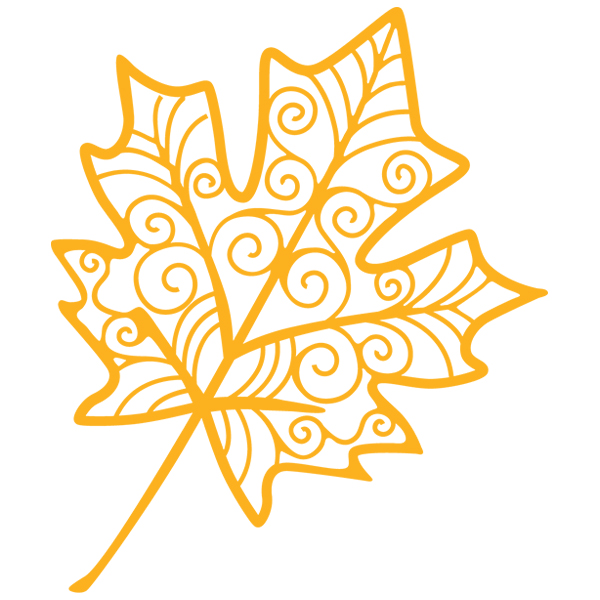 Maple Leaf in Flight [SVG, DXF]