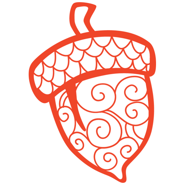 Fall Acorn 4 [SVG, DXF]