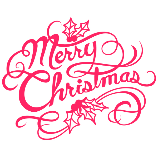 Filigree Merry Christmas [SVG, DXF]