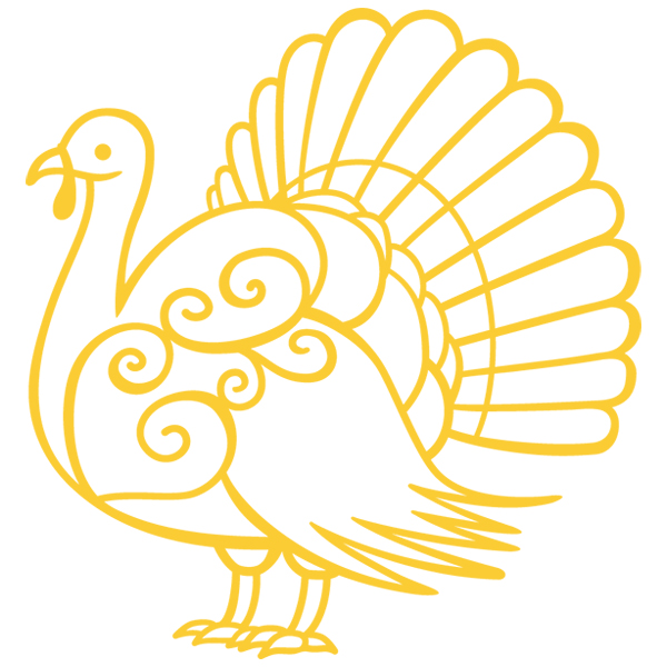 Filigree Turkey [SVG, DXF]