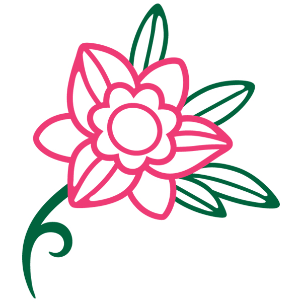 Fresh Flower 3 [SVG, DXF]