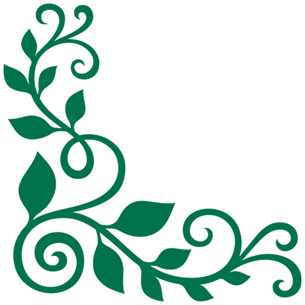 Elegant Vine Corner [SVG, DXF]