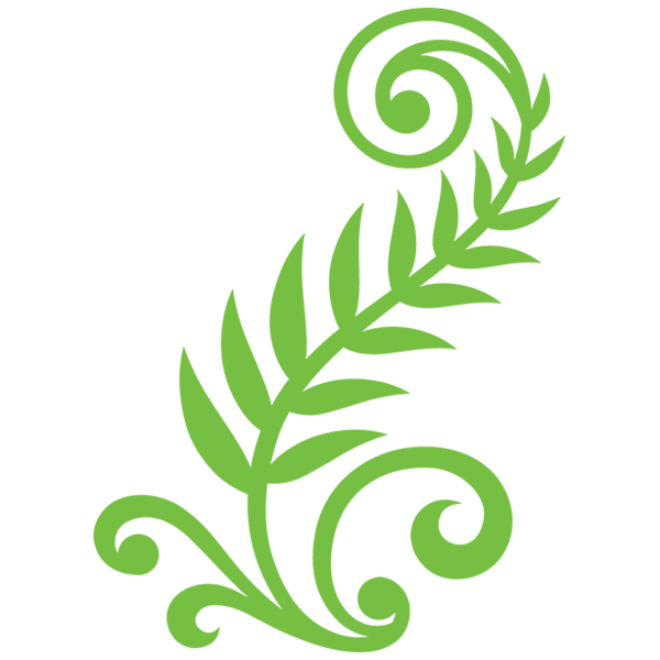 Elegant Fern Accent [SVG, DXF]