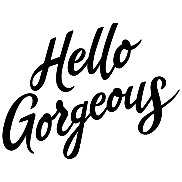 Hello Gorgeous [SVG, DXF]