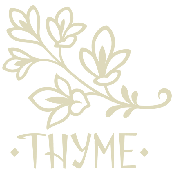 Rustic Thyme Accent [SVG, DXF]