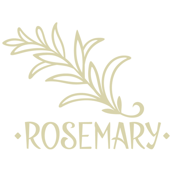 Rustic Rosemary Accent [SVG, DXF]