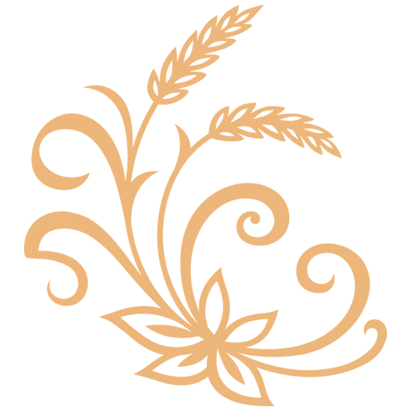 Rustic Wheat Accent [SVG, DXF]