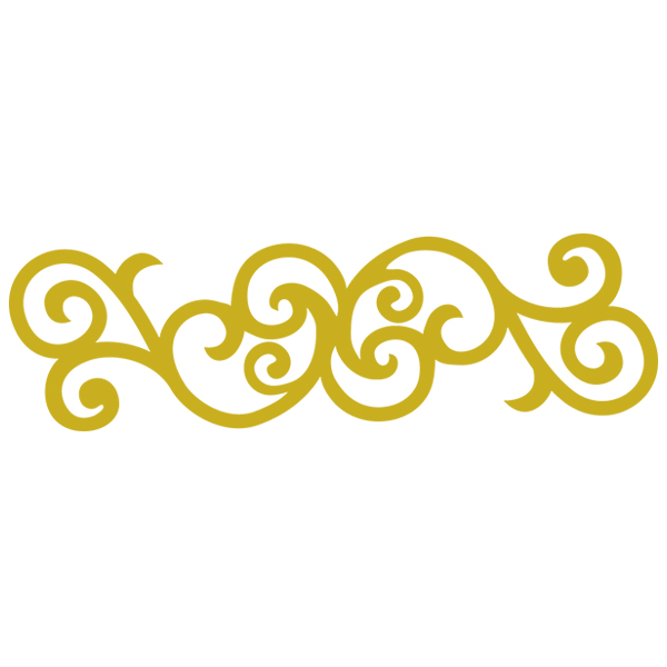 Golden Swirls Border [SVG, DXF]