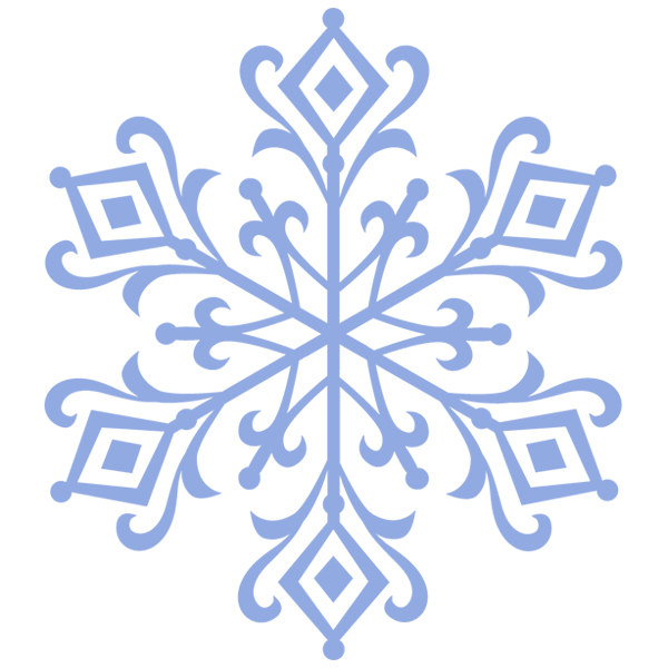 Rustic Snowflake Accent [SVG, DXF]