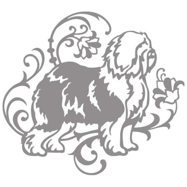 Graceful Old English Sheepdog [SVG, DXF]